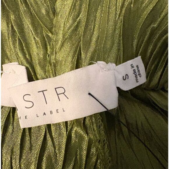 ASTR The Label Maxi Palazzo Flare Leg Chartreuse Pants. Size Small - Picture 2 of 7